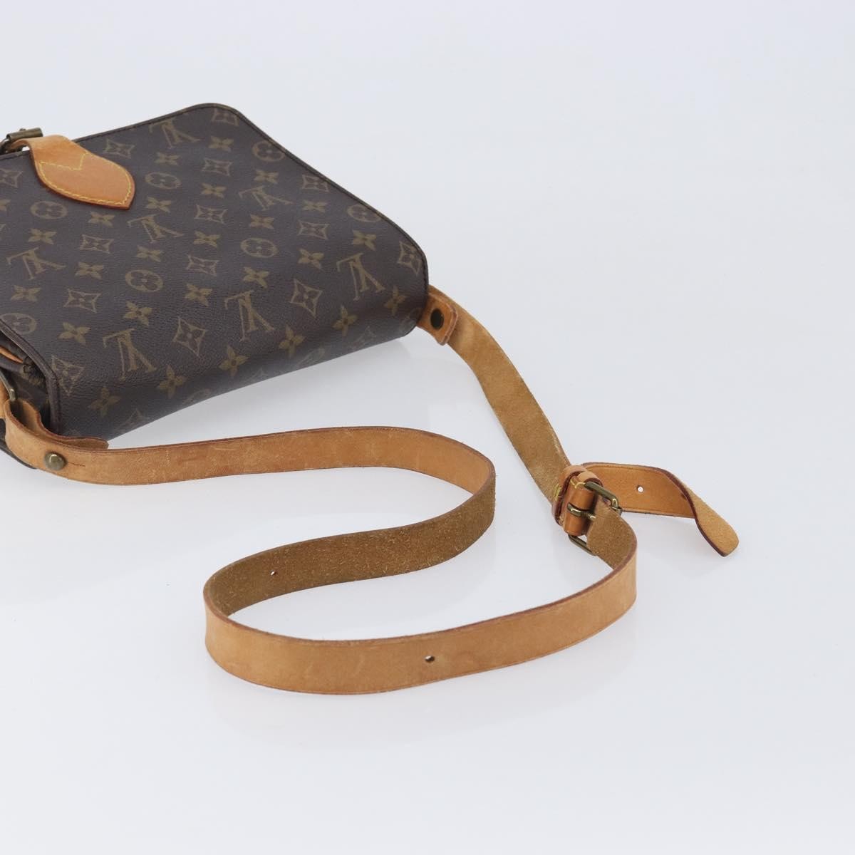 Louis Vuitton Cartouchiere Monogram Canvas Brown Canvas Handbag (Pre-Owned)
