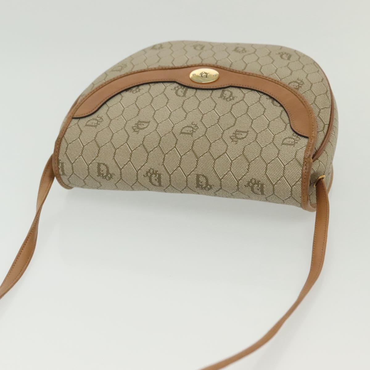 Christian Dior Vintage Honeycomb Canvas Beige Canvas Bag (Pre-Owned)
