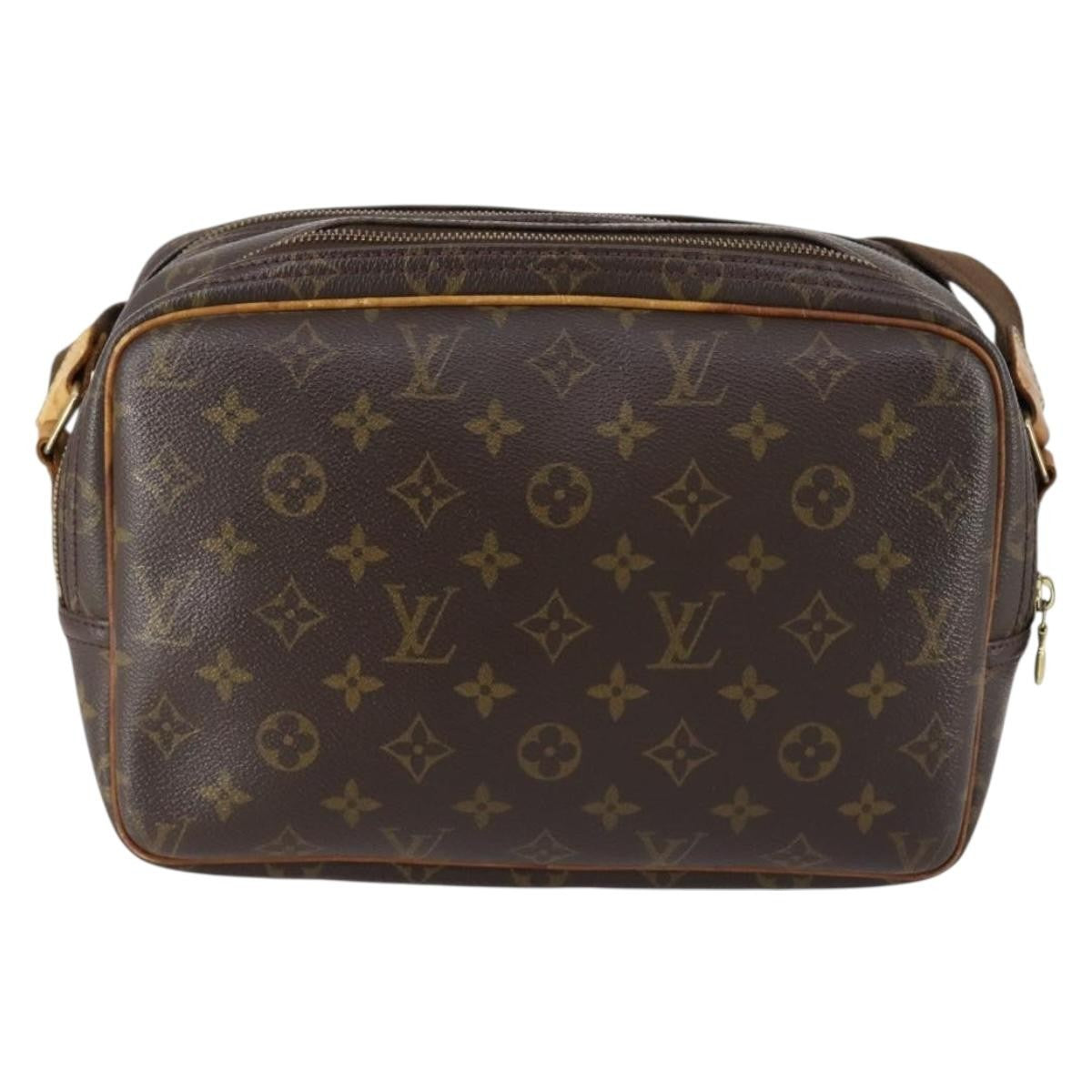 Louis Vuitton Reporter Monogram Canvas Brown Canvas Shoulder Bag Bag (Pre-Owned)