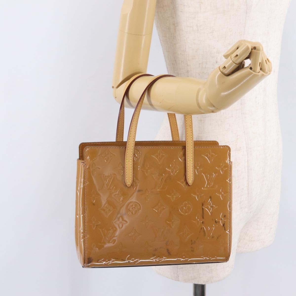 Louis Vuitton Catalina Monogram Vernis Brown Patent_Leather Handbag (Pre-Owned)