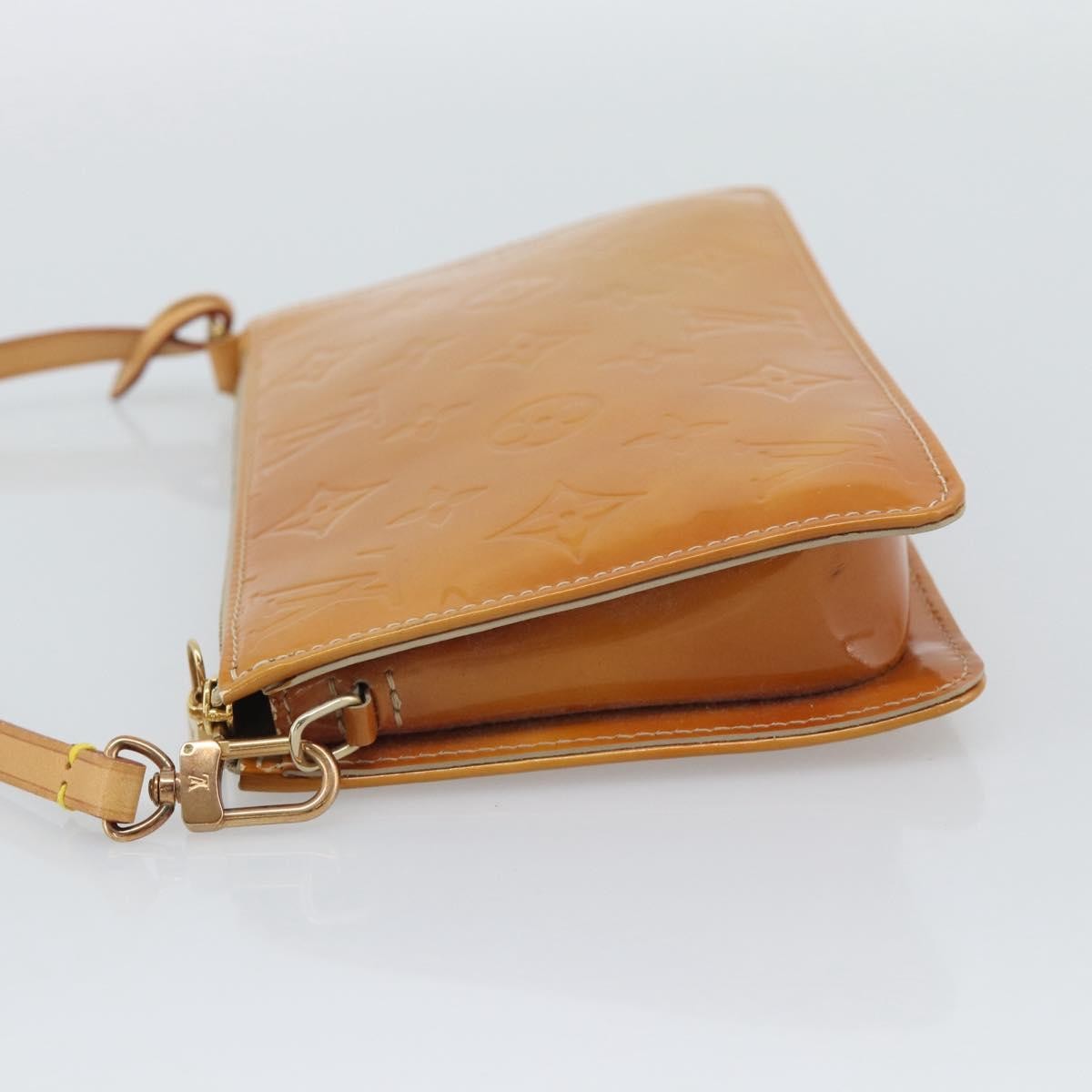 Louis Vuitton Lexington Pochette Patent Leather Beige Patent_Leather Clutche & Pouche Bag (Pre-Owned)