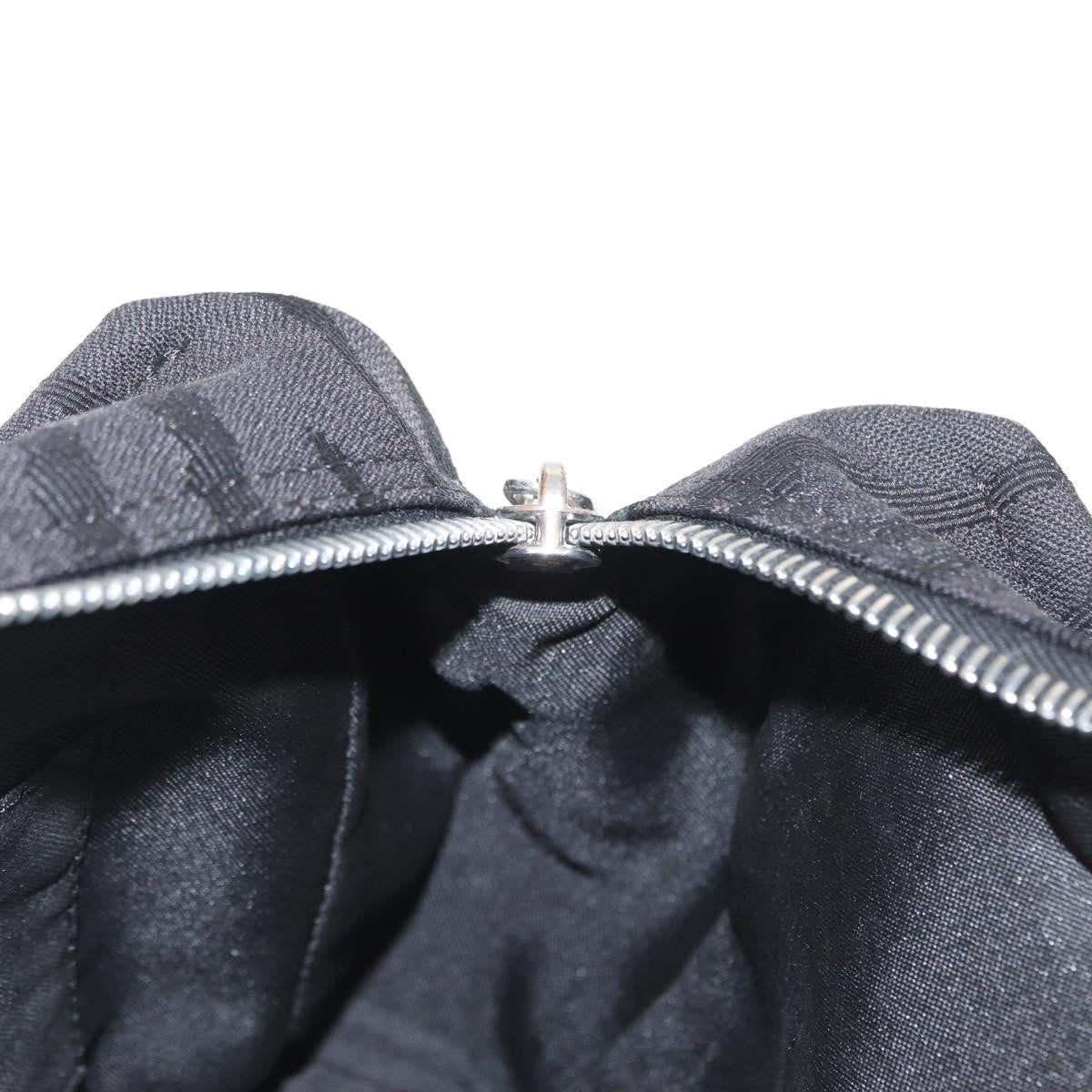 Fendi Vintage Canvas Black Canvas Handbag (Pre-Owned)