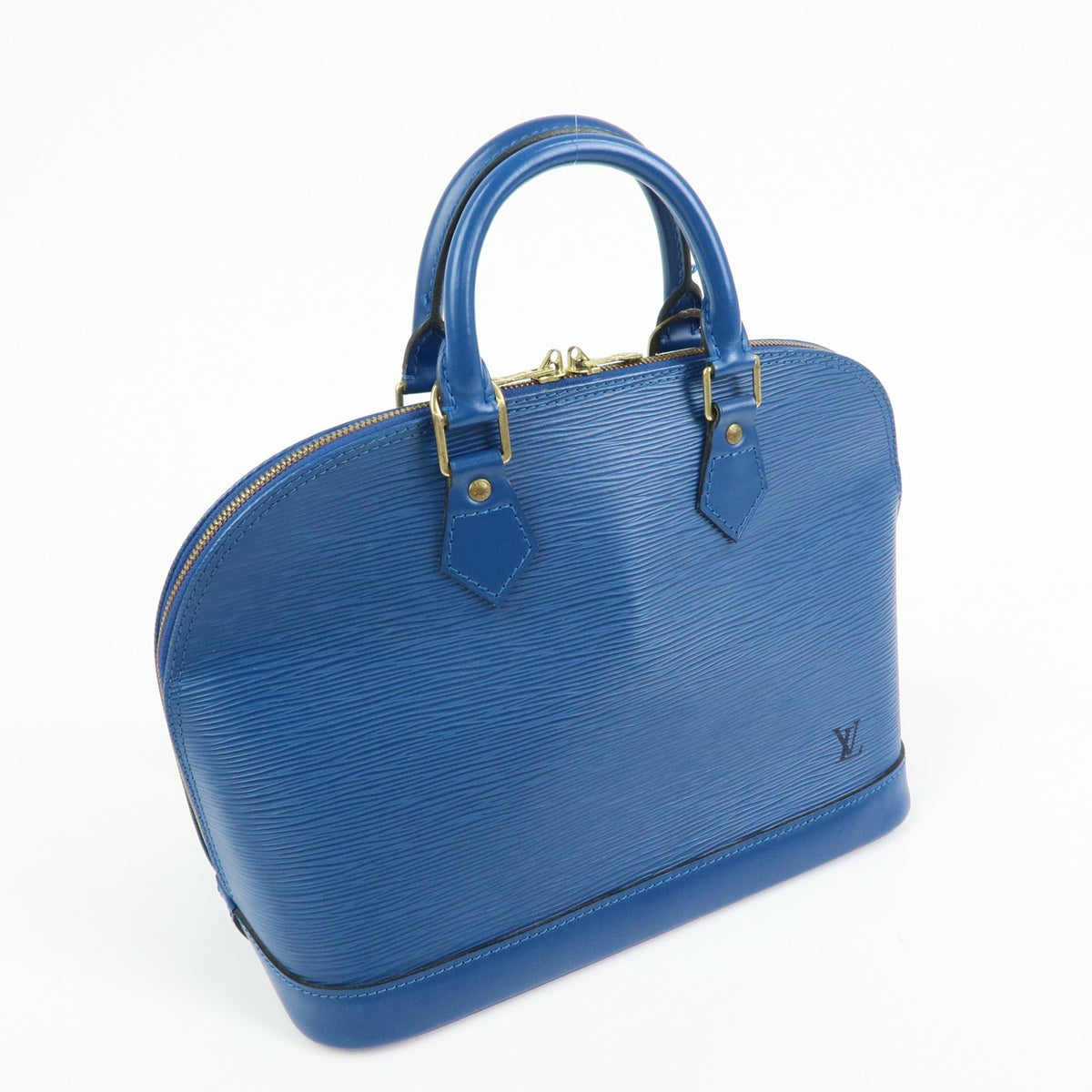 Louis Vuitton Alma Epi Leather Blue Leather Handbag (Pre-Owned)