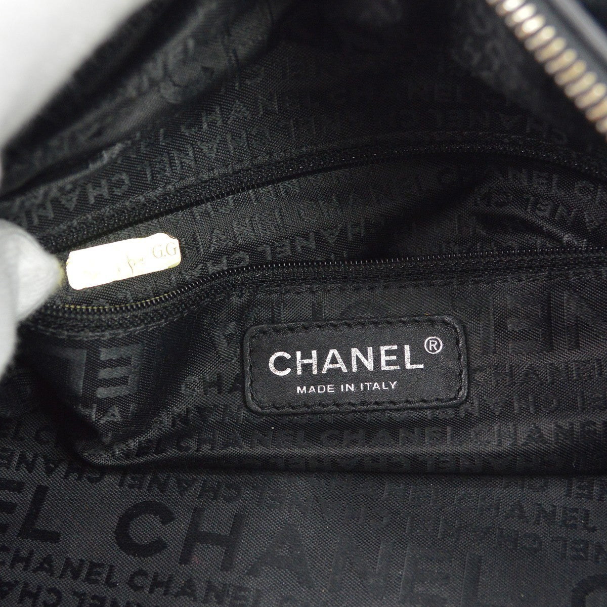 Chanel Lady Braid Bowler Quilted Distressed Calfskin Black Leather Handbag (Pre-Owned)