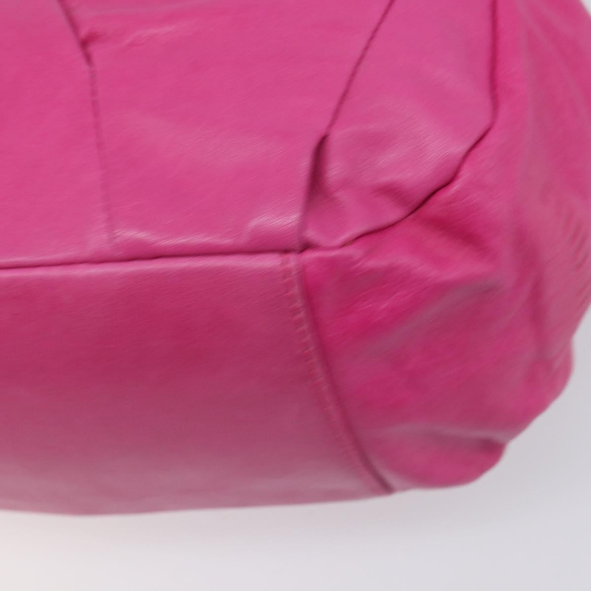 Miu Miu Shoulder Leather Pink Leather Shoulder Bag Bag (Pre-Owned)