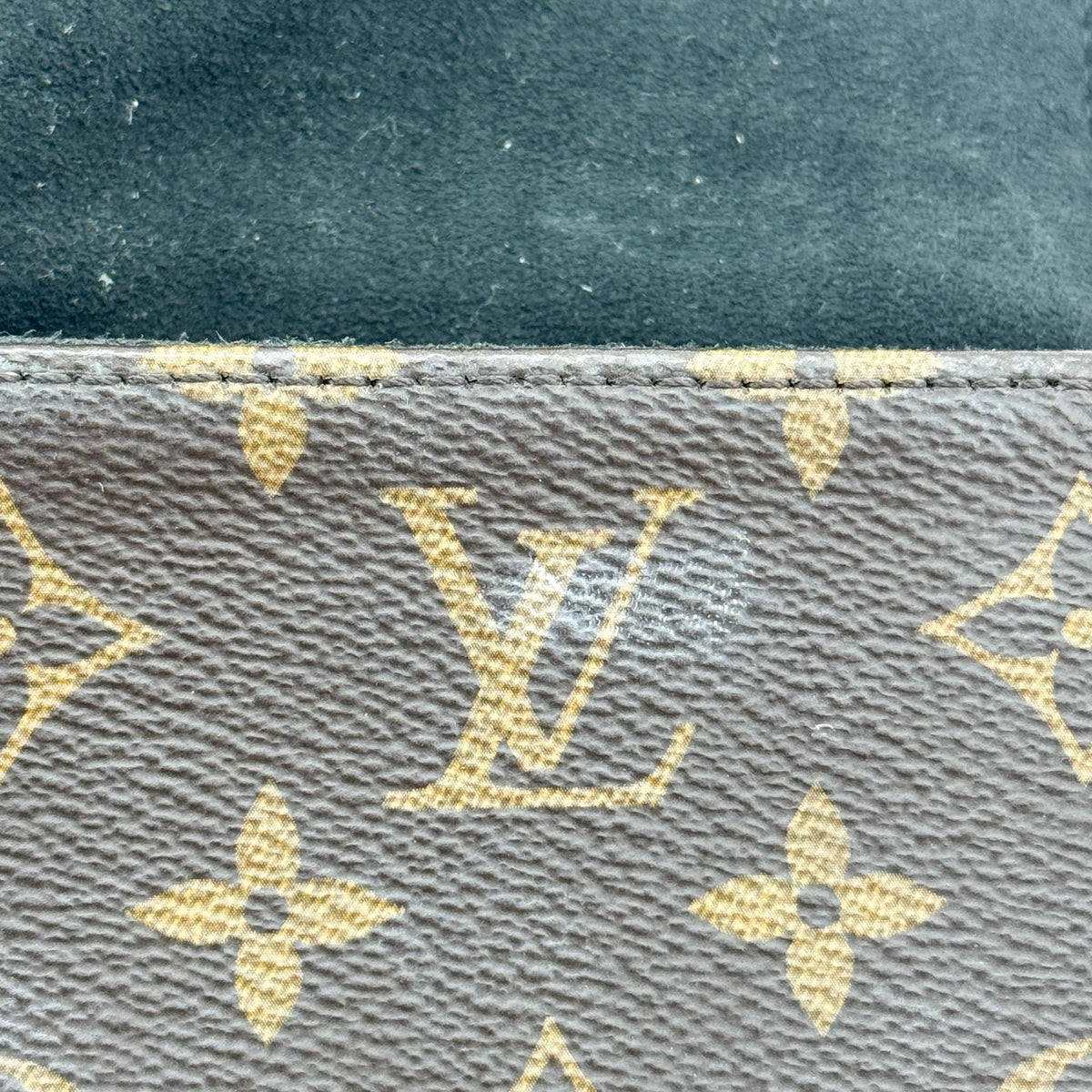 Louis Vuitton Locky Monogram Canvas With Leather Black Canvas Handbag (Pre-Owned)