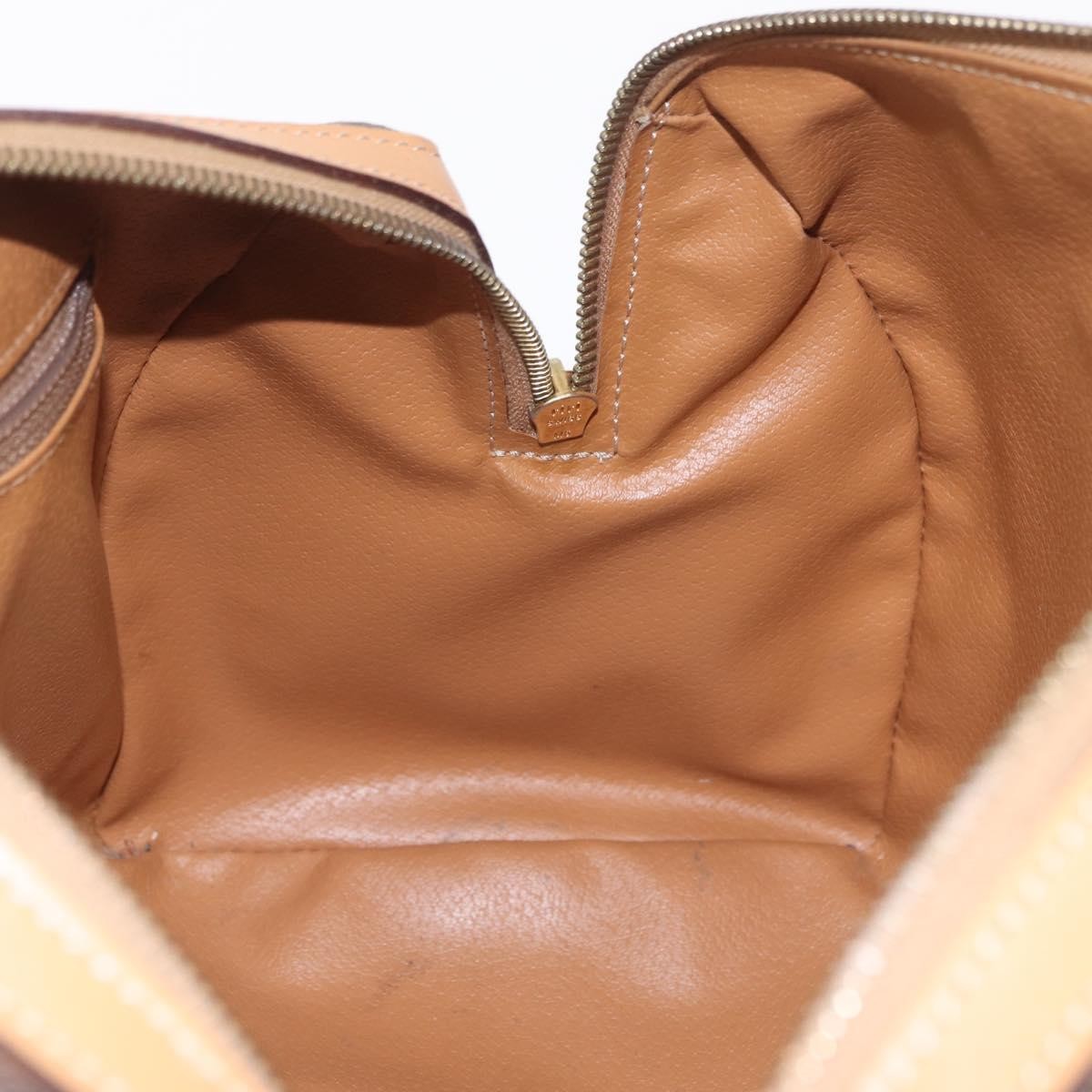 Celine Vintage Boston Macadam Coated Canvas Brown Pvc Handbag (Pre-Owned)
