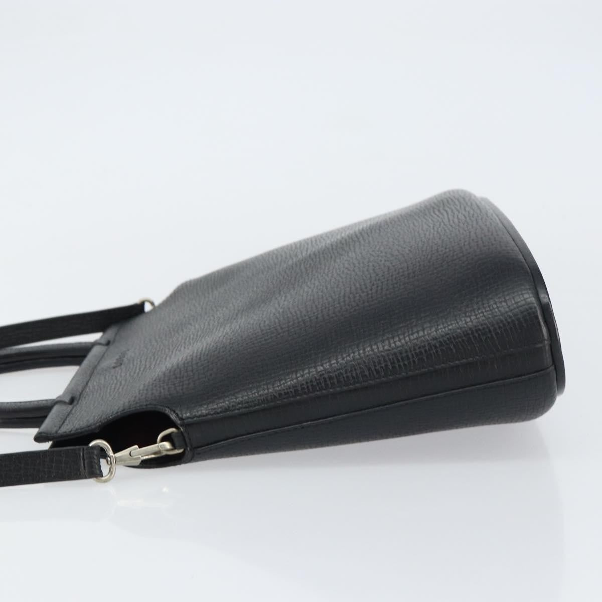 Loewe Vintage Leather Black Leather Handbag (Pre-Owned)