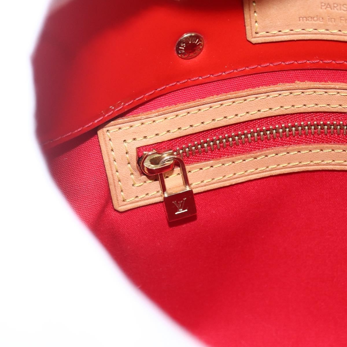 Louis Vuitton Reade Monogram Vernis Red Patent_Leather Handbag (Pre-Owned)