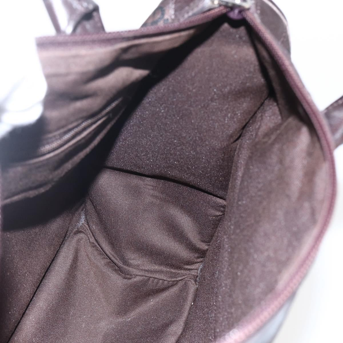 Gucci Gg Canvas Canvas Brown Canvas Tote Bag Bag (Pre-Owned)