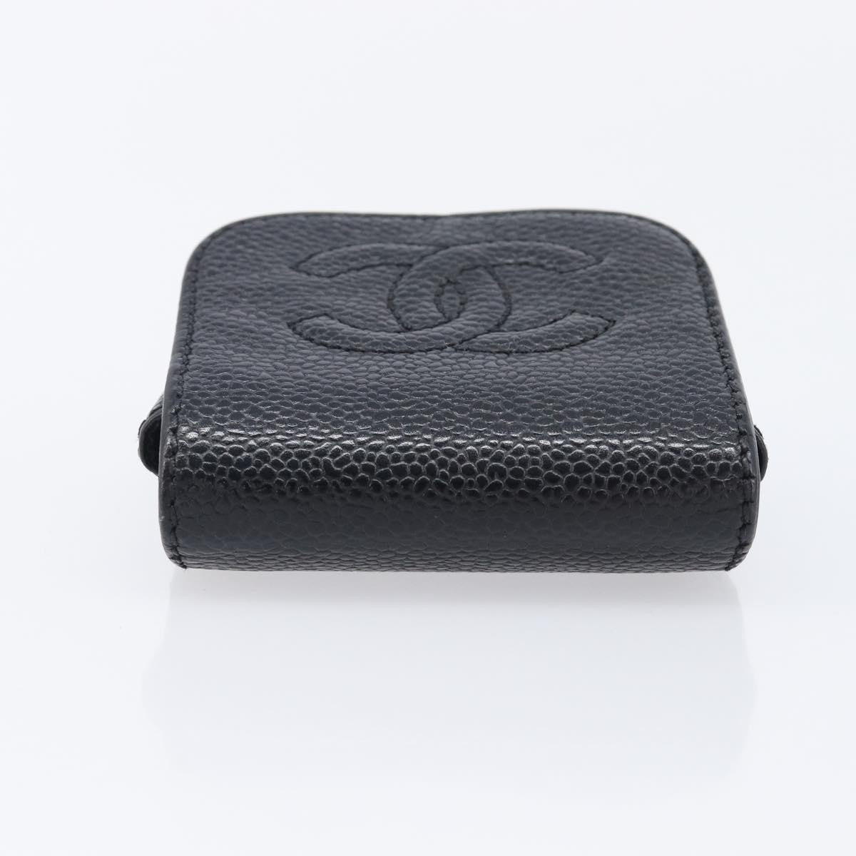 Chanel Cigarette Case Caviar Black Leather Clutche & Pouche Bag (Pre-Owned)