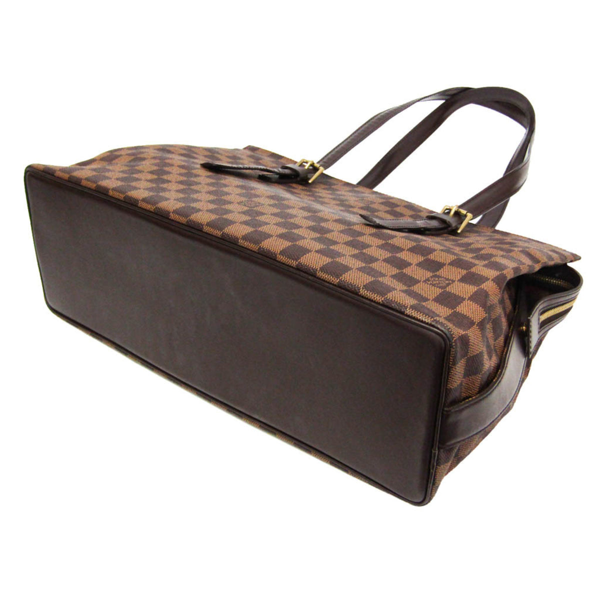 Louis Vuitton Chelsea Damier Ebene Brown Canvas Tote Bag Bag (Pre-Owned)