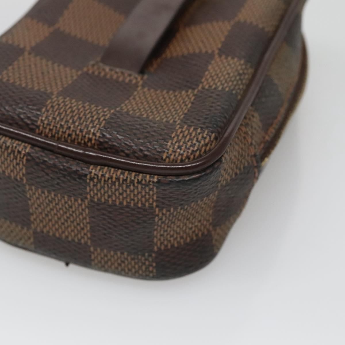 Louis Vuitton Etui Okapi Camera Case Damier Ebene Brown Canvas Bag (Pre-Owned)