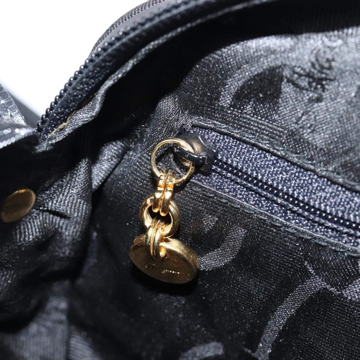 Salvatore Ferragamo Vara Bow Camera Leather Black Leather Shoulder Bag Bag (Pre-Owned)