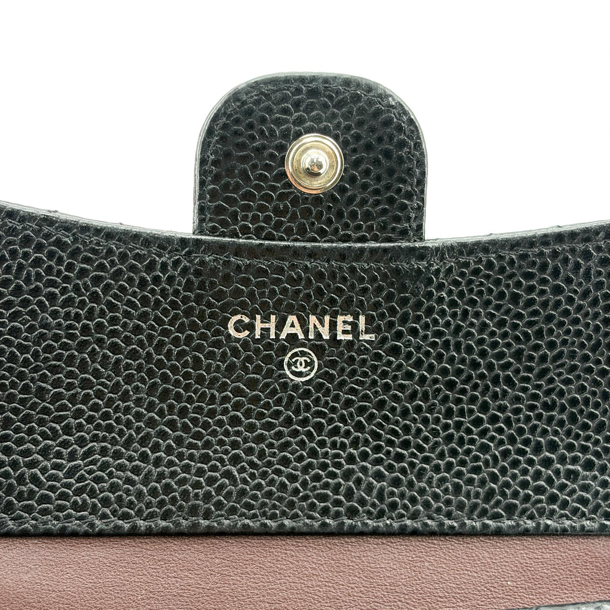 Chanel 31 Wallet Quilted Shiny Calfskin Black Calfskin Wallets Accessory (Pre-Owned)