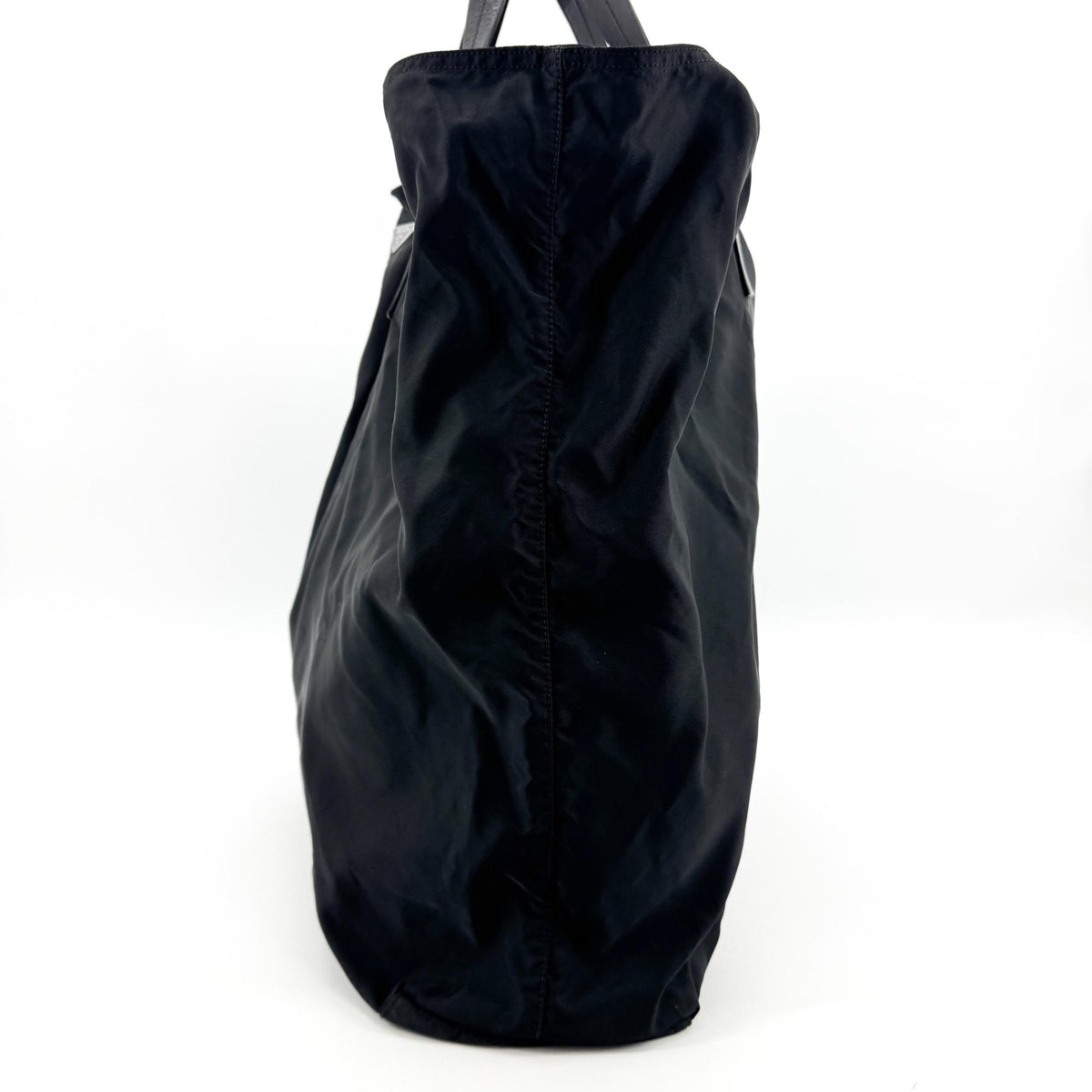 Prada Open Tote Tessuto Black Nylon Handbag (Pre-Owned)