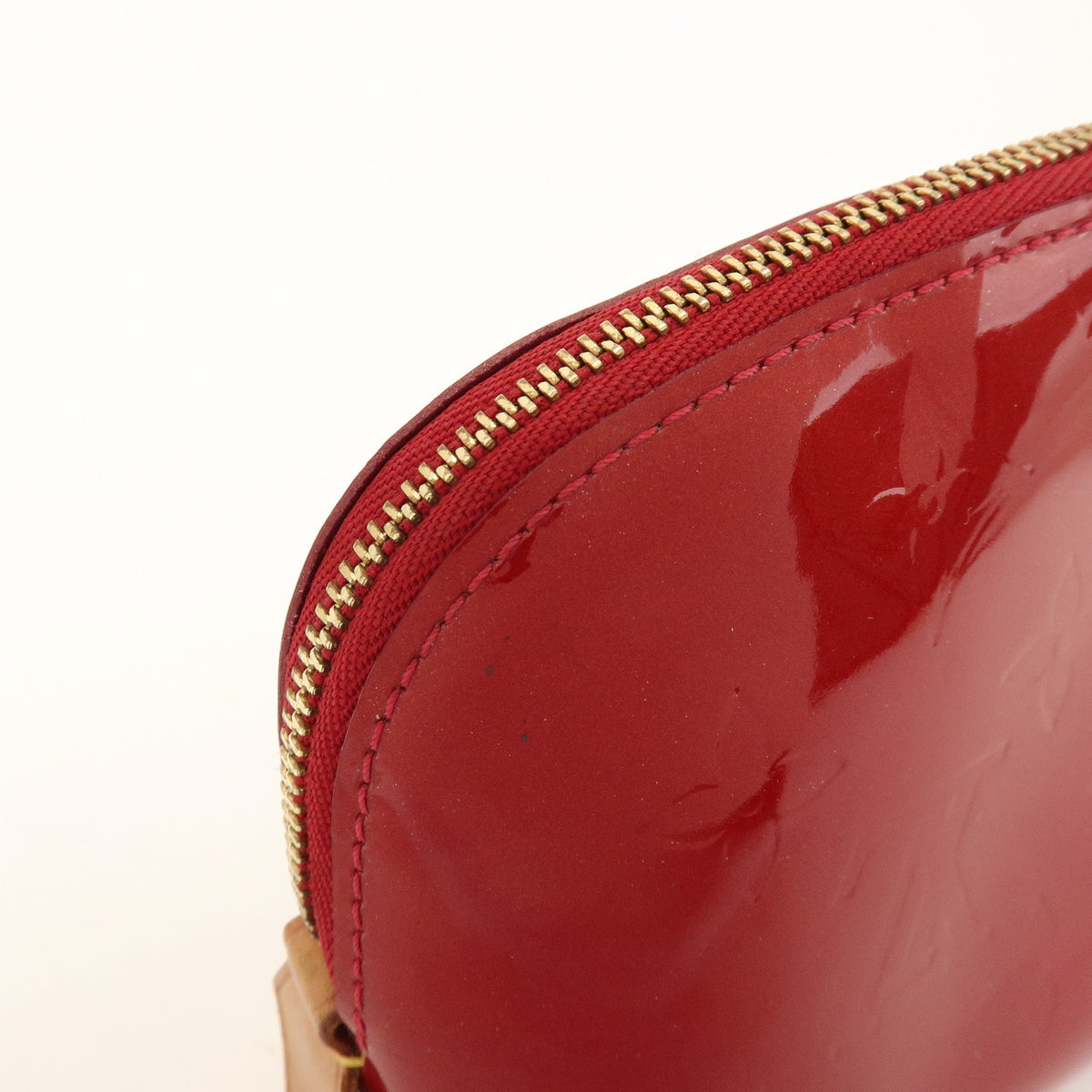 Louis Vuitton Cosmetic Monogram Vernis Red Patent_Leather Toiletry Case Accessory (Pre-Owned)