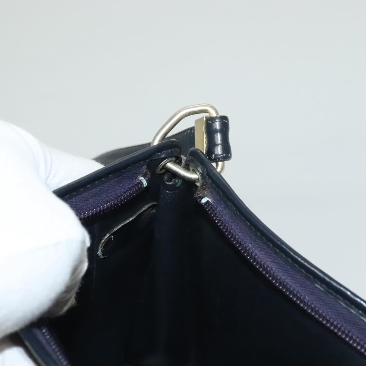 Christian Dior Vintage Trotter Canvas Navy Canvas Shoulder Bag Bag (Pre-Owned)
