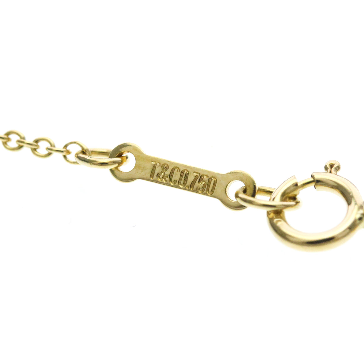 Tiffany & Co. Paloma Picasso Loving Heart 18K Yellow Gold Gold Yellow_Gold Necklace Jewelry (Pre-Owned)