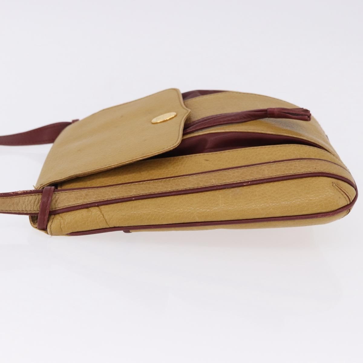 Cartier Tasseled Must De Cartier Leather Brown Leather Shoulder Bag Bag (Pre-Owned)