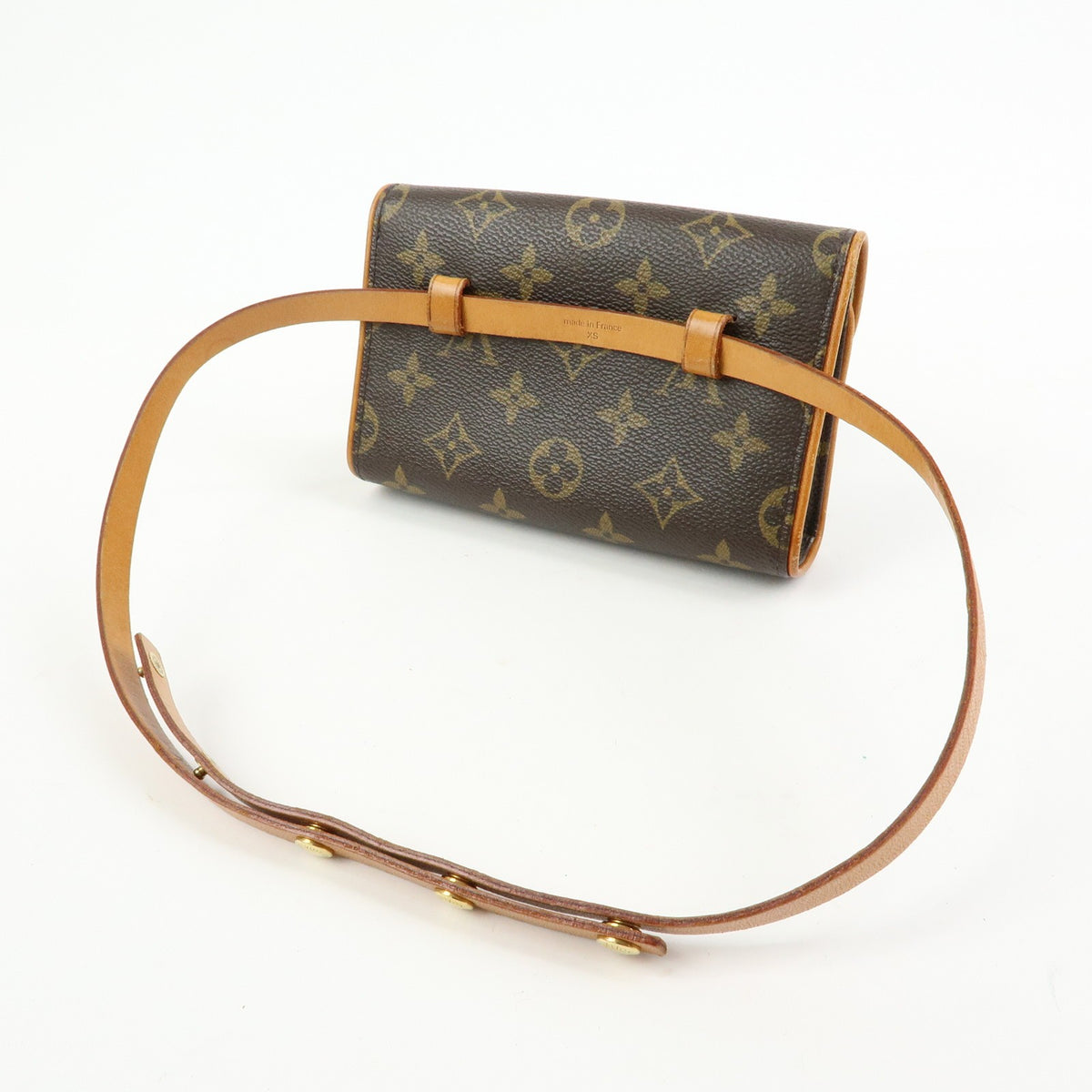 Louis Vuitton Florentine Waist Monogram Canvas Brown Canvas Handbag (Pre-Owned)