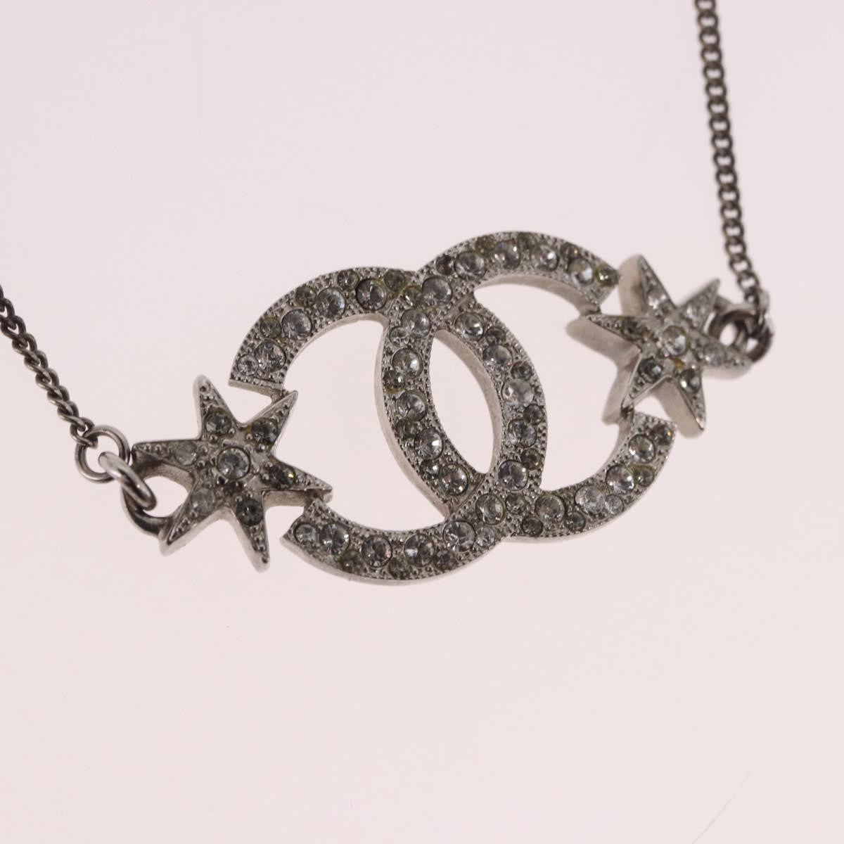 Chanel Cc Charm Metal Silver Metal Bracelet Jewelry (Pre-Owned)