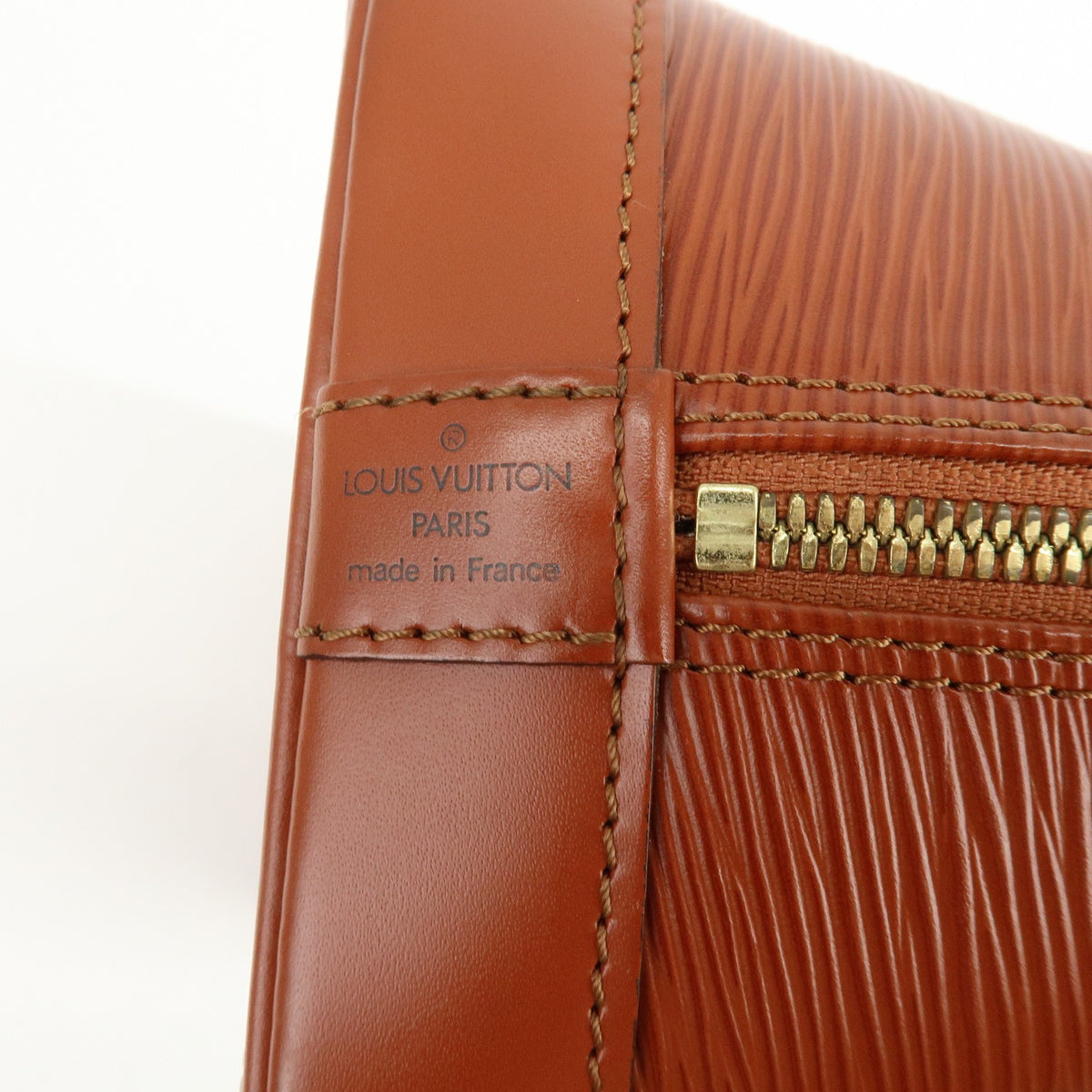 Louis Vuitton Alma Epi Leather Brown Leather Handbag (Pre-Owned)