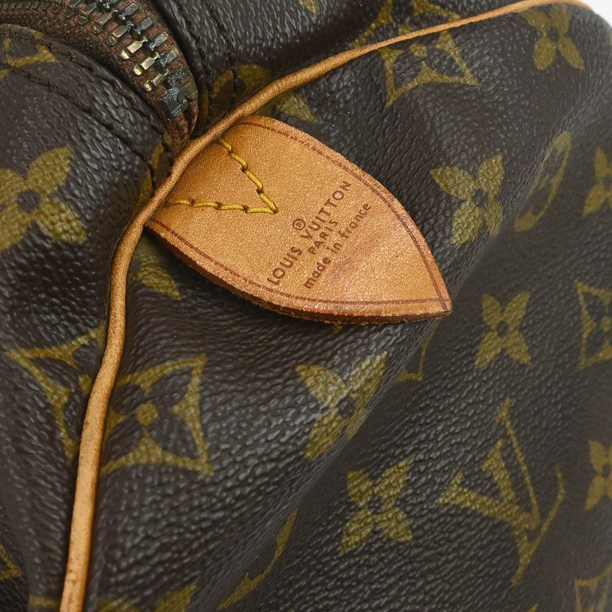 Louis Vuitton Keepall Monogram Brown Canvas Travel Bag Bag (Pre-Owned)