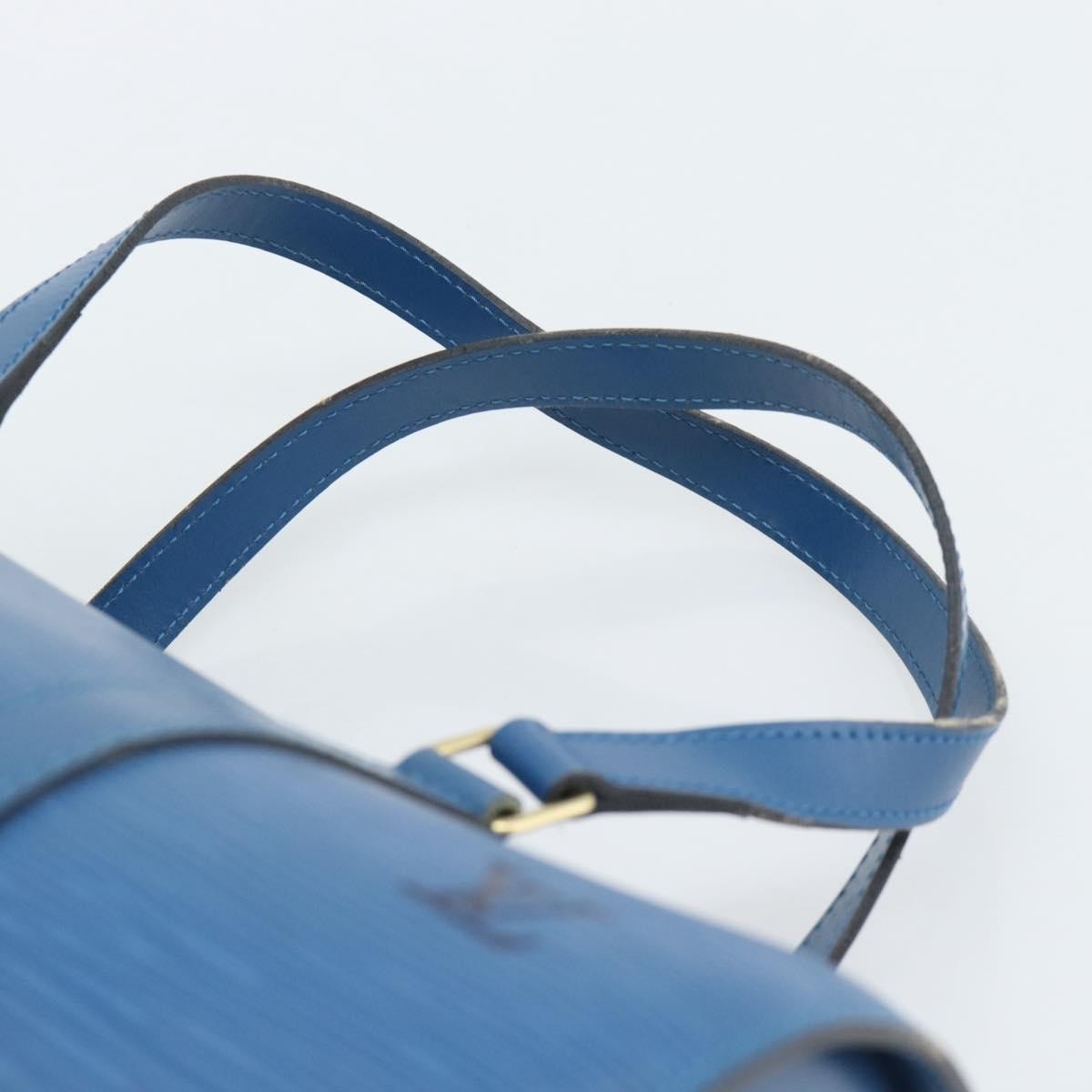Louis Vuitton Soufflot Epi Leather Blue Leather Handbag (Pre-Owned)