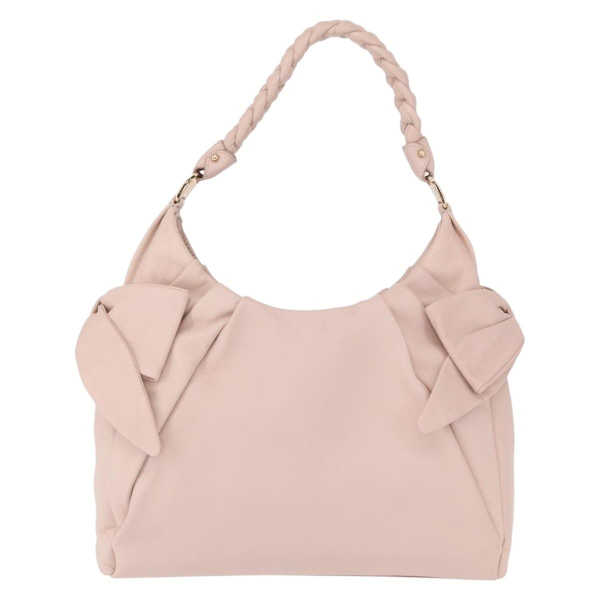 Salvatore Ferragamo Vala Leather Pink Leather Shoulder Bag Bag (Pre-Owned)