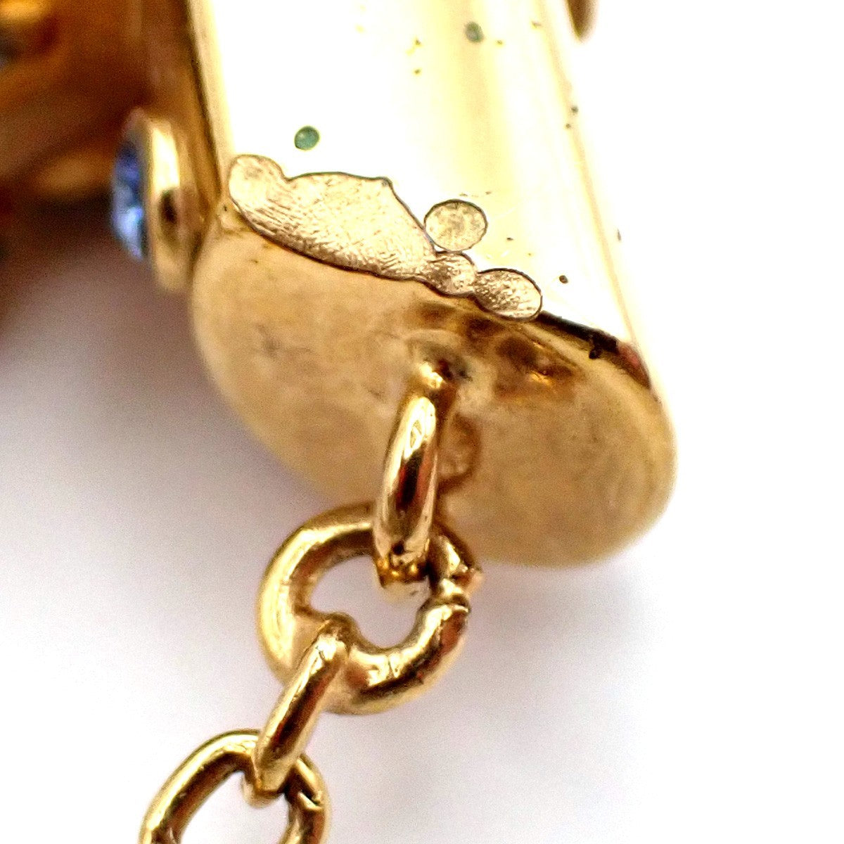 Louis Vuitton Essential V Metal Gold Gold_Plated Necklace Jewelry (Pre-Owned)