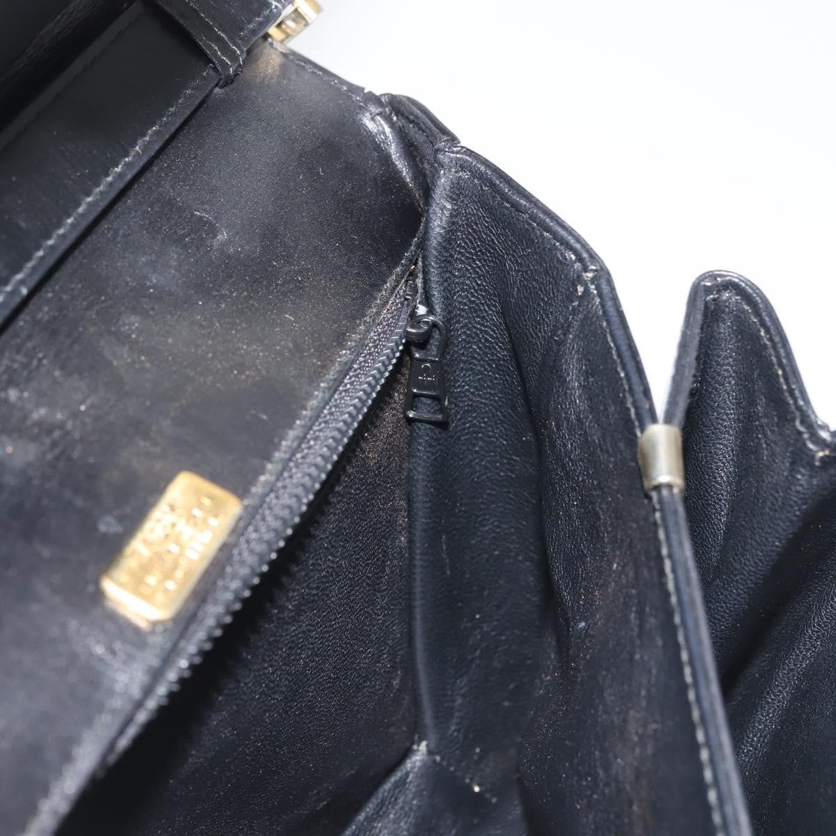 Bally Vintage Leather Black Leather Shoulder Bag Bag (Pre-Owned)