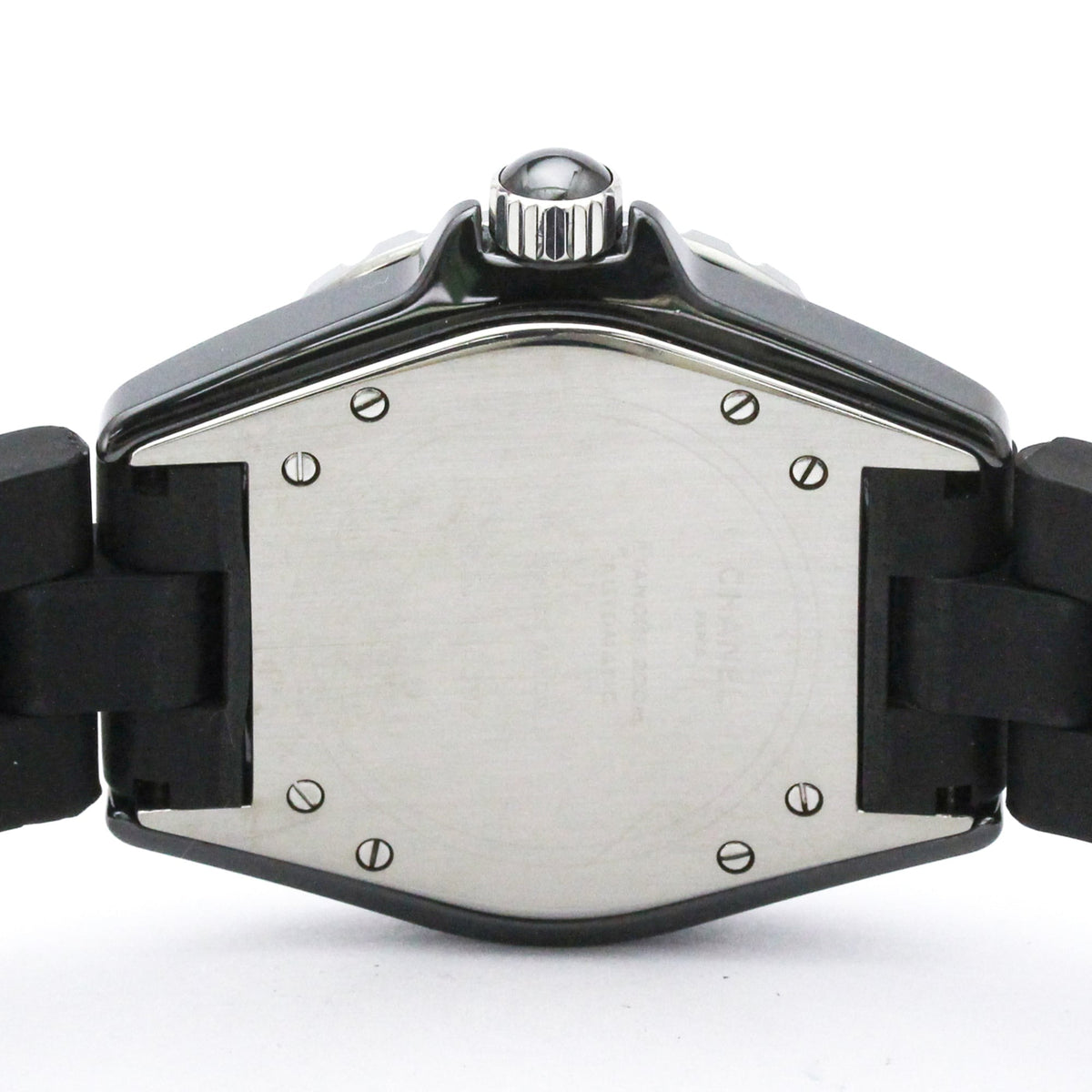 Chanel J12 Automatic Ceramic And Stainless Steel With Diamond Bezel Watch (Pre-Owned)