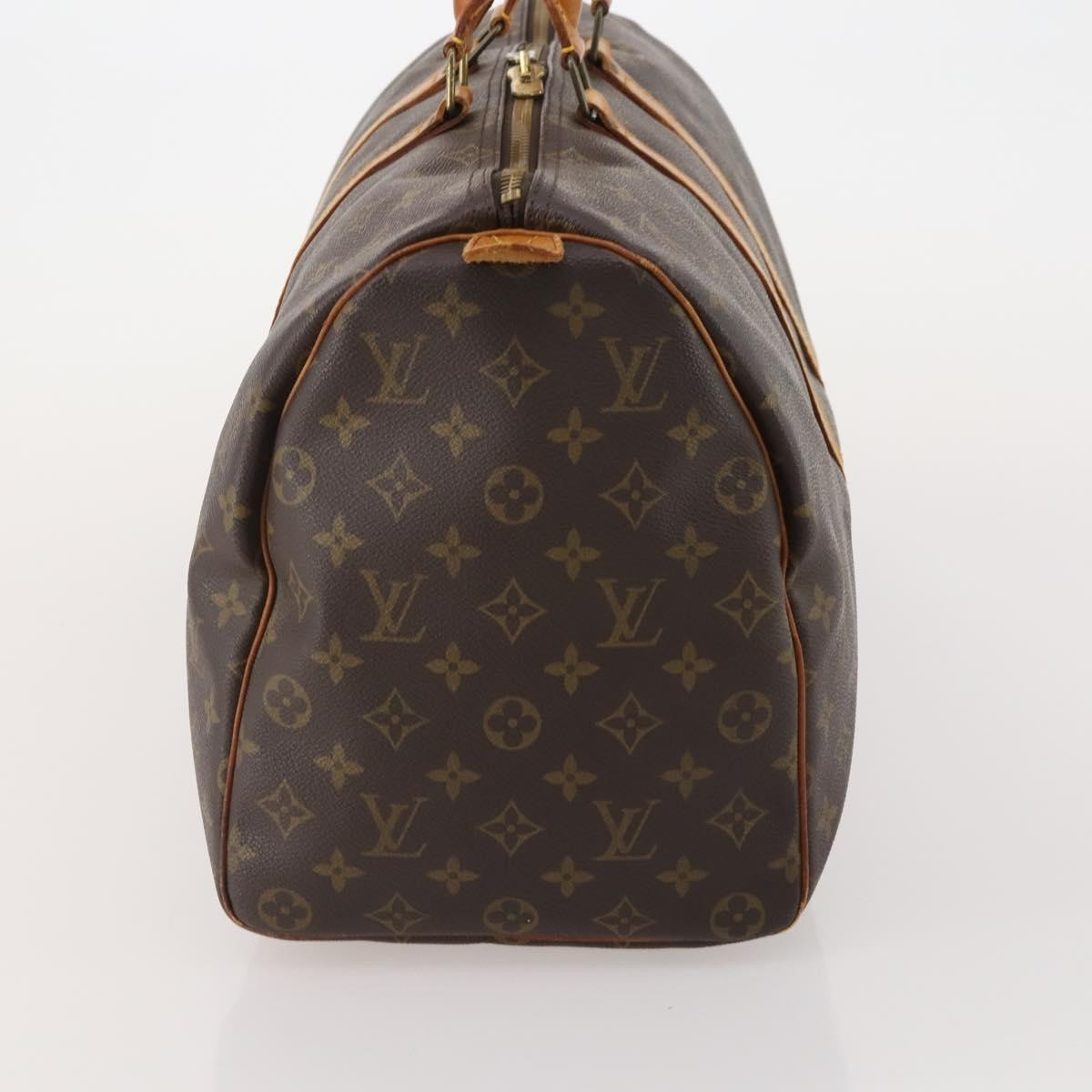 Louis Vuitton Keepall Monogram Brown Canvas Travel Bag Bag (Pre-Owned)
