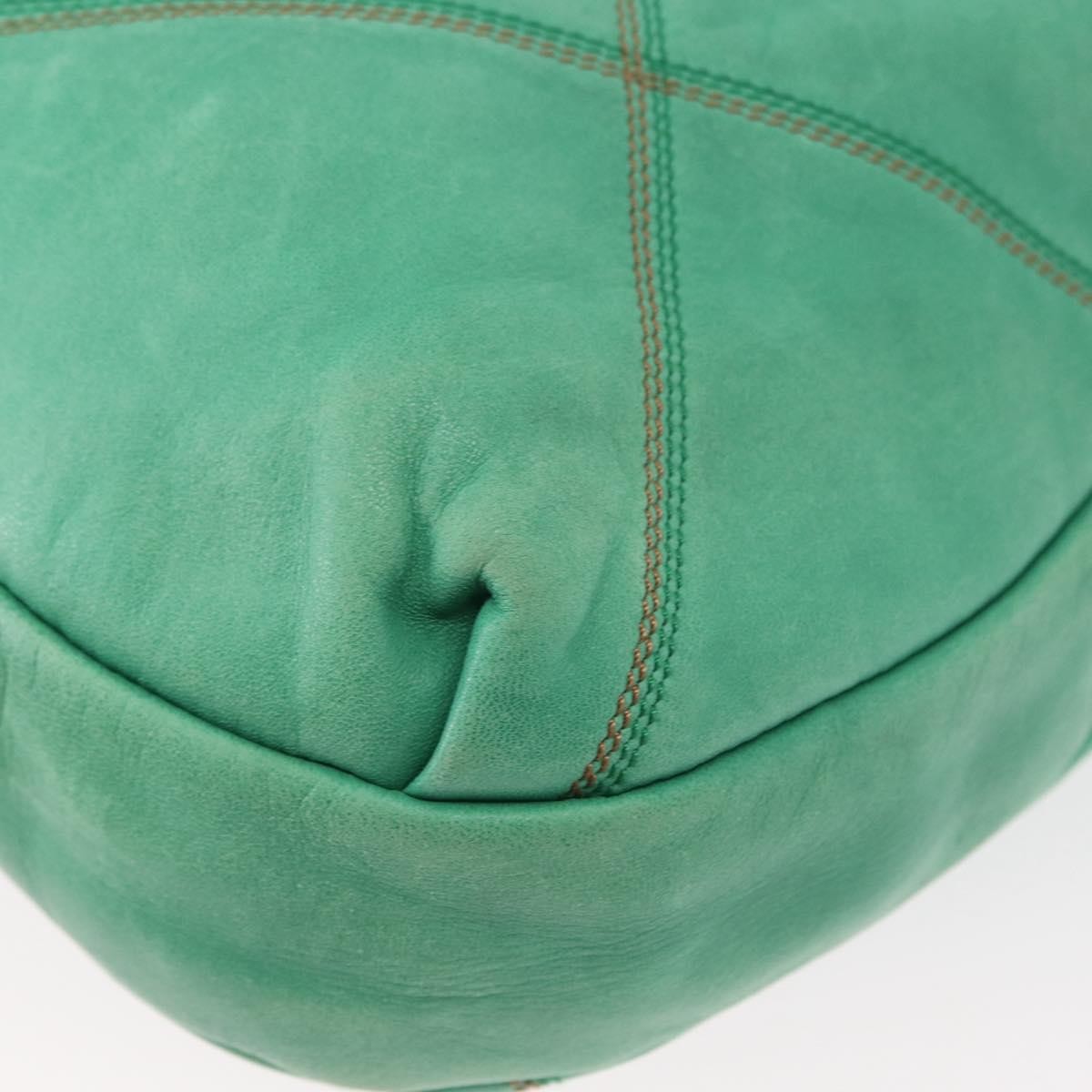 Loewe Vintage Leather Green Leather Shoulder Bag Bag (Pre-Owned)