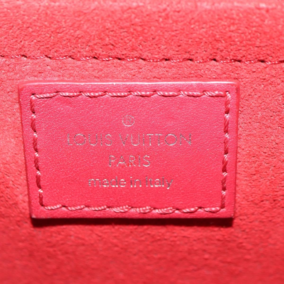 Louis Vuitton New Wave Chain Quilted Leather Red Leather Handbag (Pre-Owned)