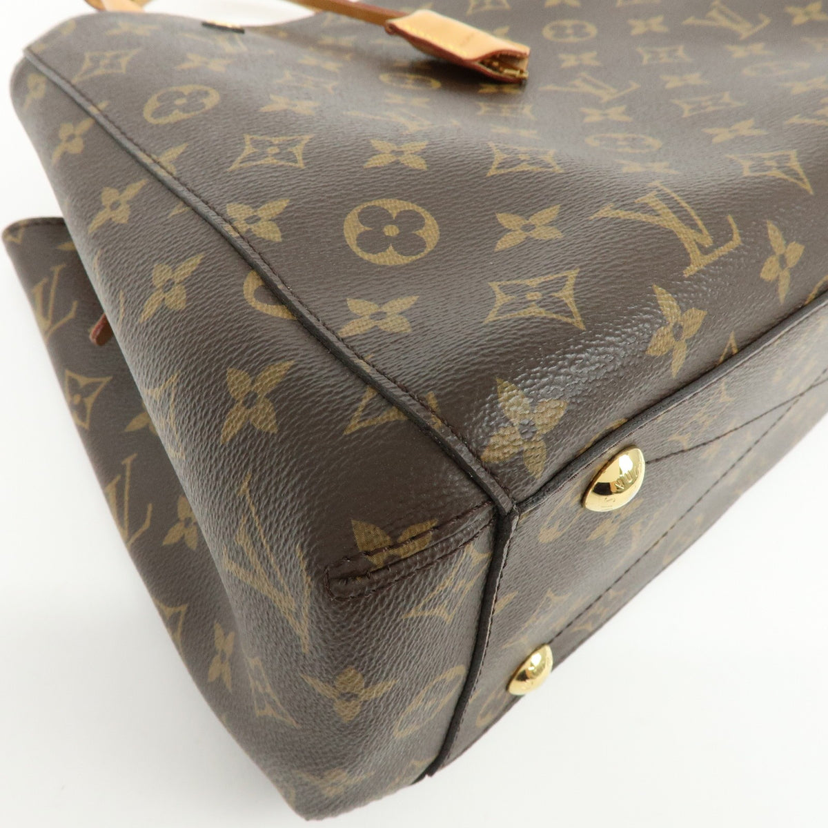 Louis Vuitton Montaigne Monogram Canvas Brown Canvas Handbag (Pre-Owned)