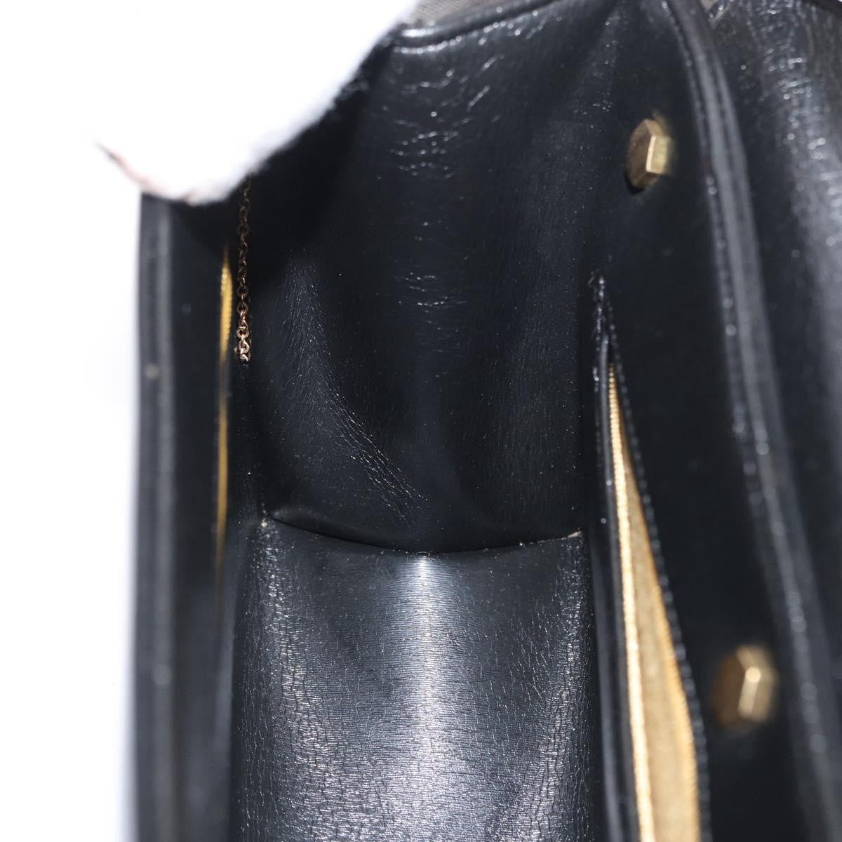 Christian Dior Cd Shoulder Bag Leather Black Calfskin Shoulder Bag Bag (Pre-Owned)