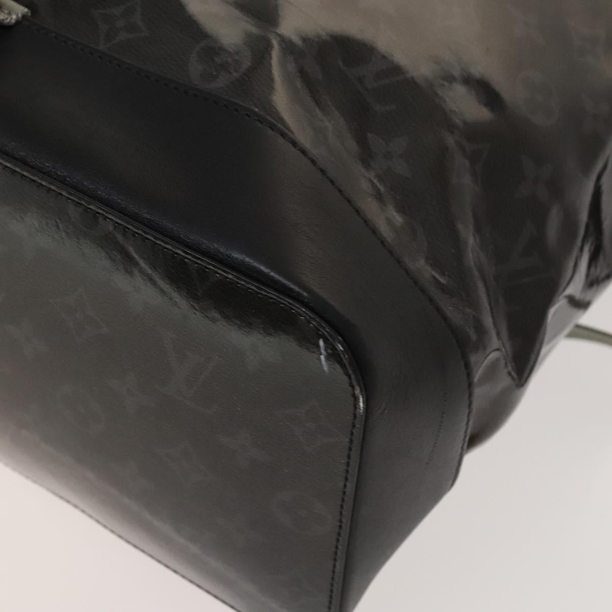 Louis Vuitton Zipped Tote Limited Edition Monogram Eclipse Glaze Canvas Black Canvas Backpack Bag (Pre-Owned)