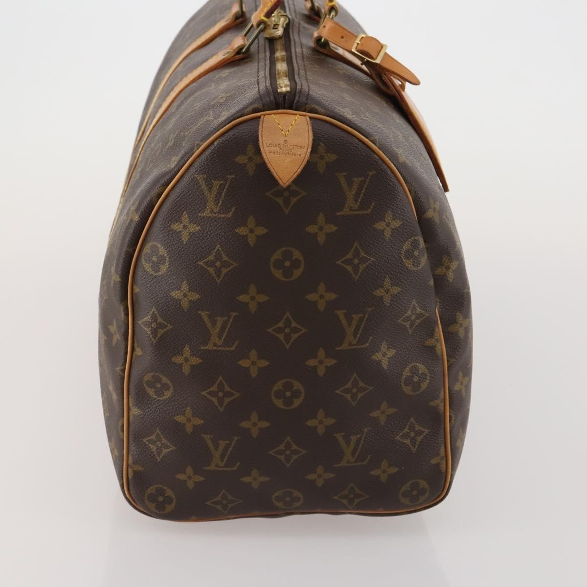 Louis Vuitton Keepall Bag Monogram Canvas Brown Canvas Travel Bag Bag (Pre-Owned)
