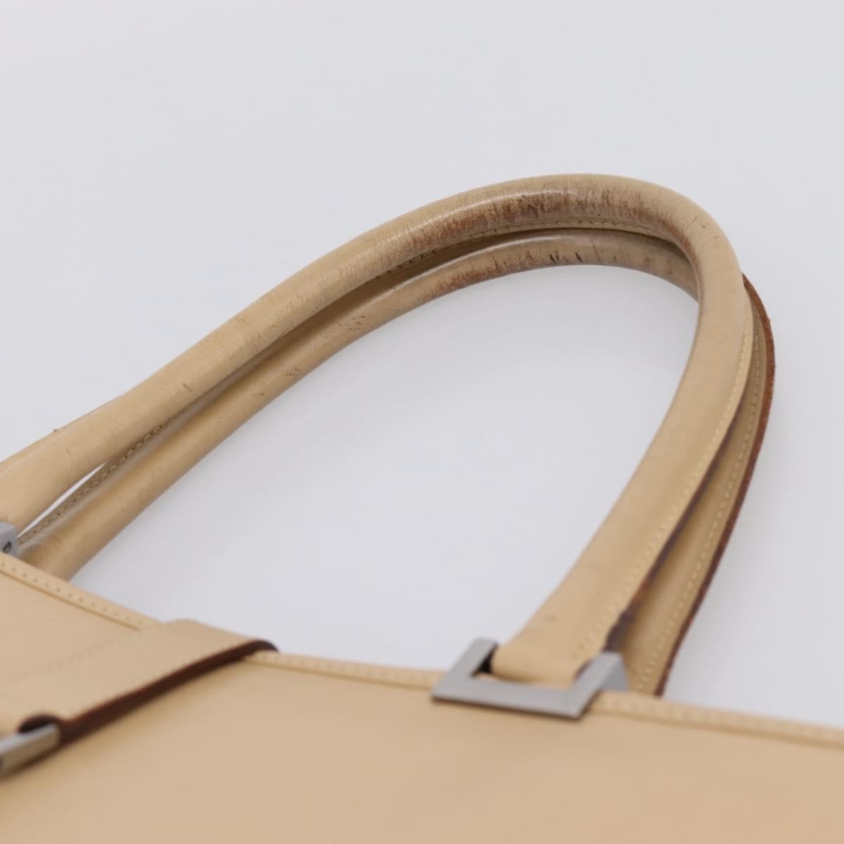 Gucci Jackie Leather Beige Leather Tote Bag Bag (Pre-Owned)