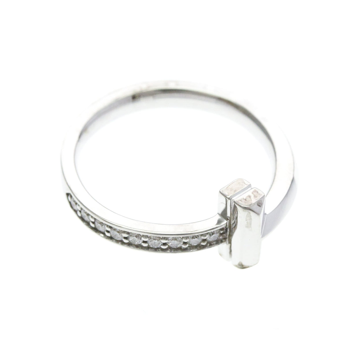 Tiffany & Co. T One Ring / Diamond White Gold / Diamond Silver White_Gold Ring Jewelry (Pre-Owned)