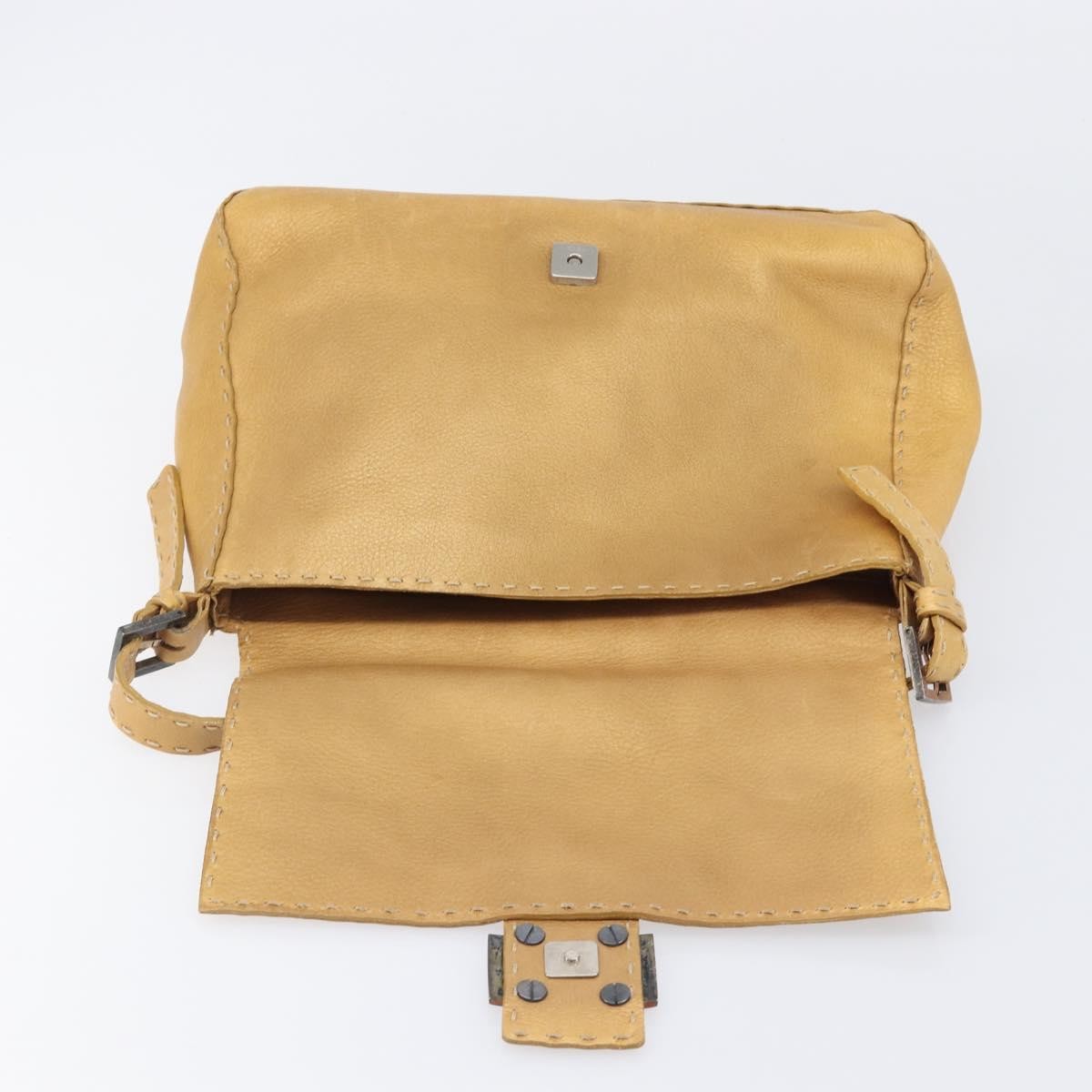 Fendi Selleria Leather Brown Leather Shoulder Bag Bag (Pre-Owned)