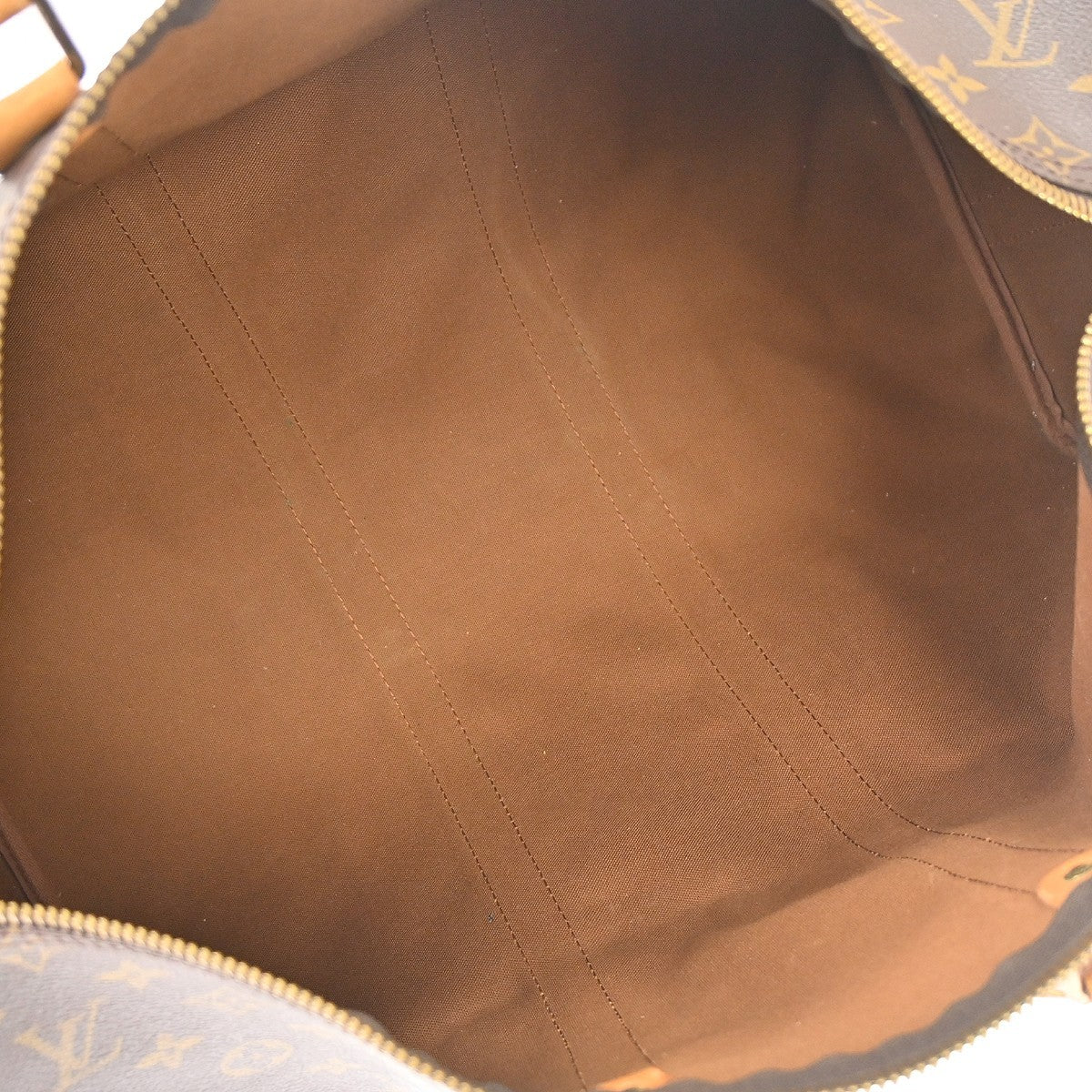 Louis Vuitton Keepall Bandouliere Monogram Canvas Brown Canvas Travel Bag Bag (Pre-Owned)