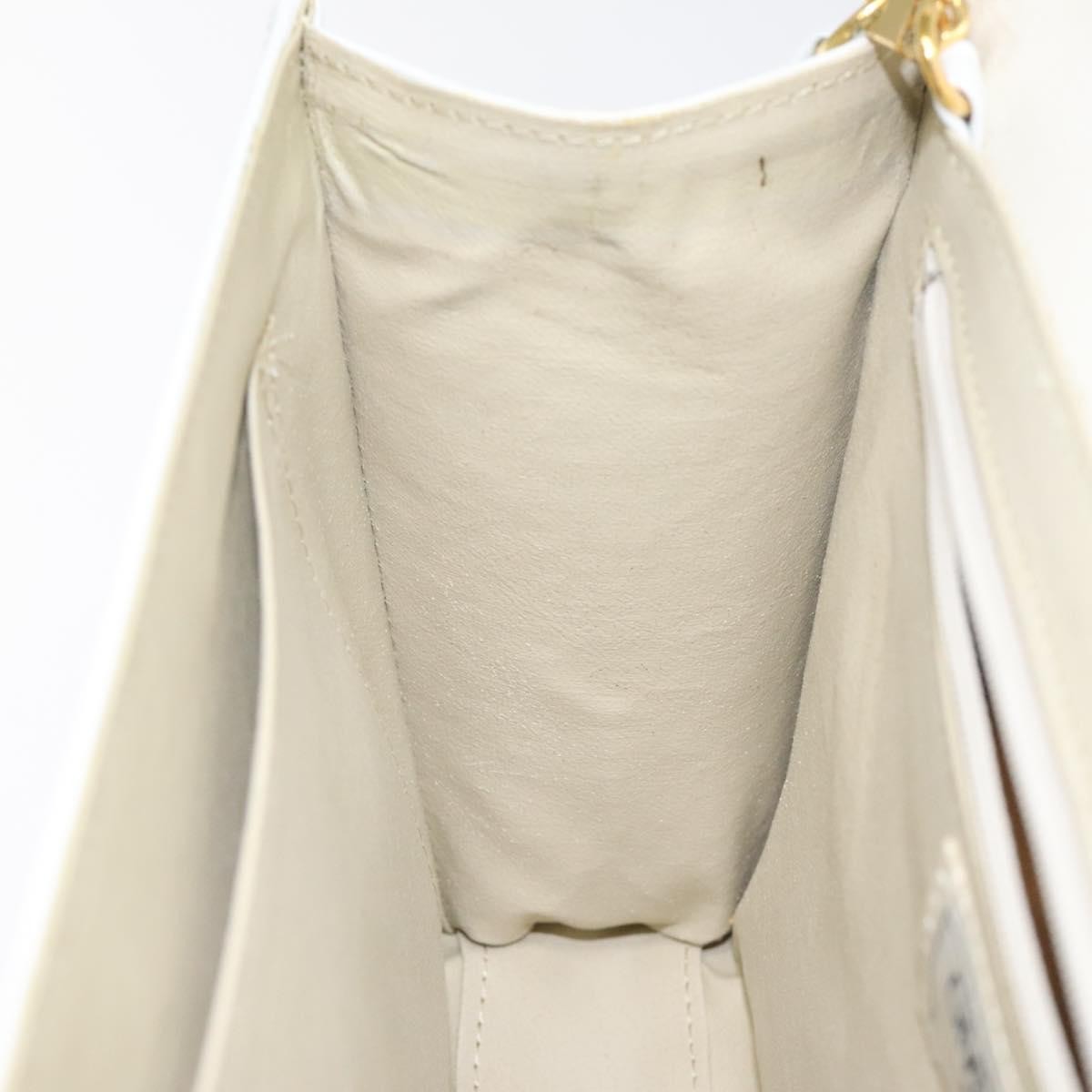 Givenchy Vintage 4G Leather White Leather Shoulder Bag Bag (Pre-Owned)