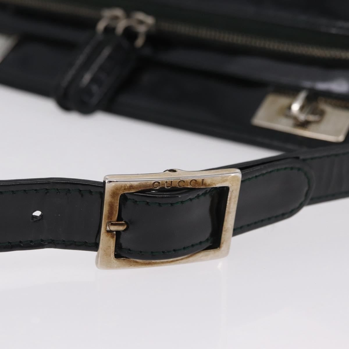 Gucci Shoulder Patent Leather Black Patent_Leather Shoulder Bag Bag (Pre-Owned)