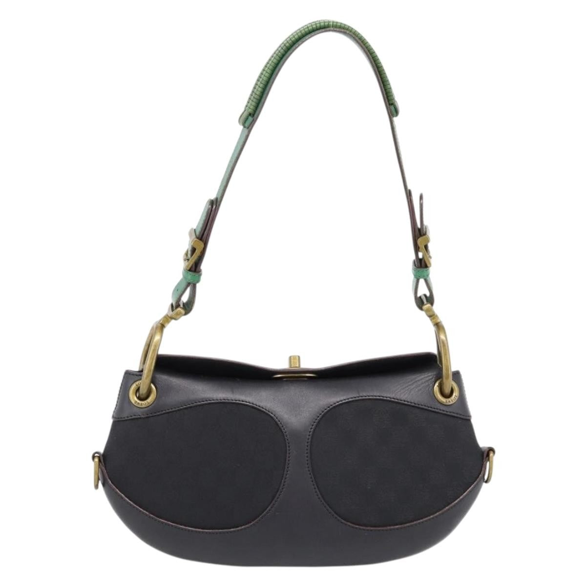 Loewe Vintage Leather Black Leather Shoulder Bag Bag (Pre-Owned)