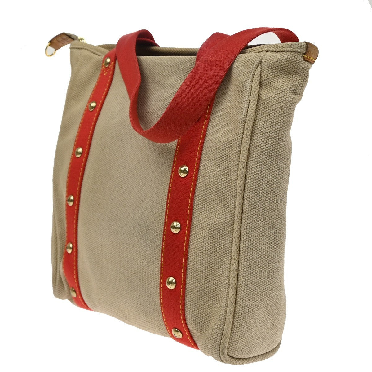 Louis Vuitton Antigua Canvas Beige Canvas Tote Bag Bag (Pre-Owned)