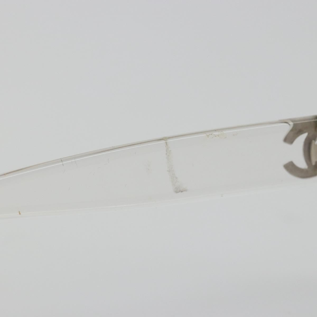 Chanel Logo Cc Plastic Clear Plastic Sunglasse Accessory (Pre-Owned)