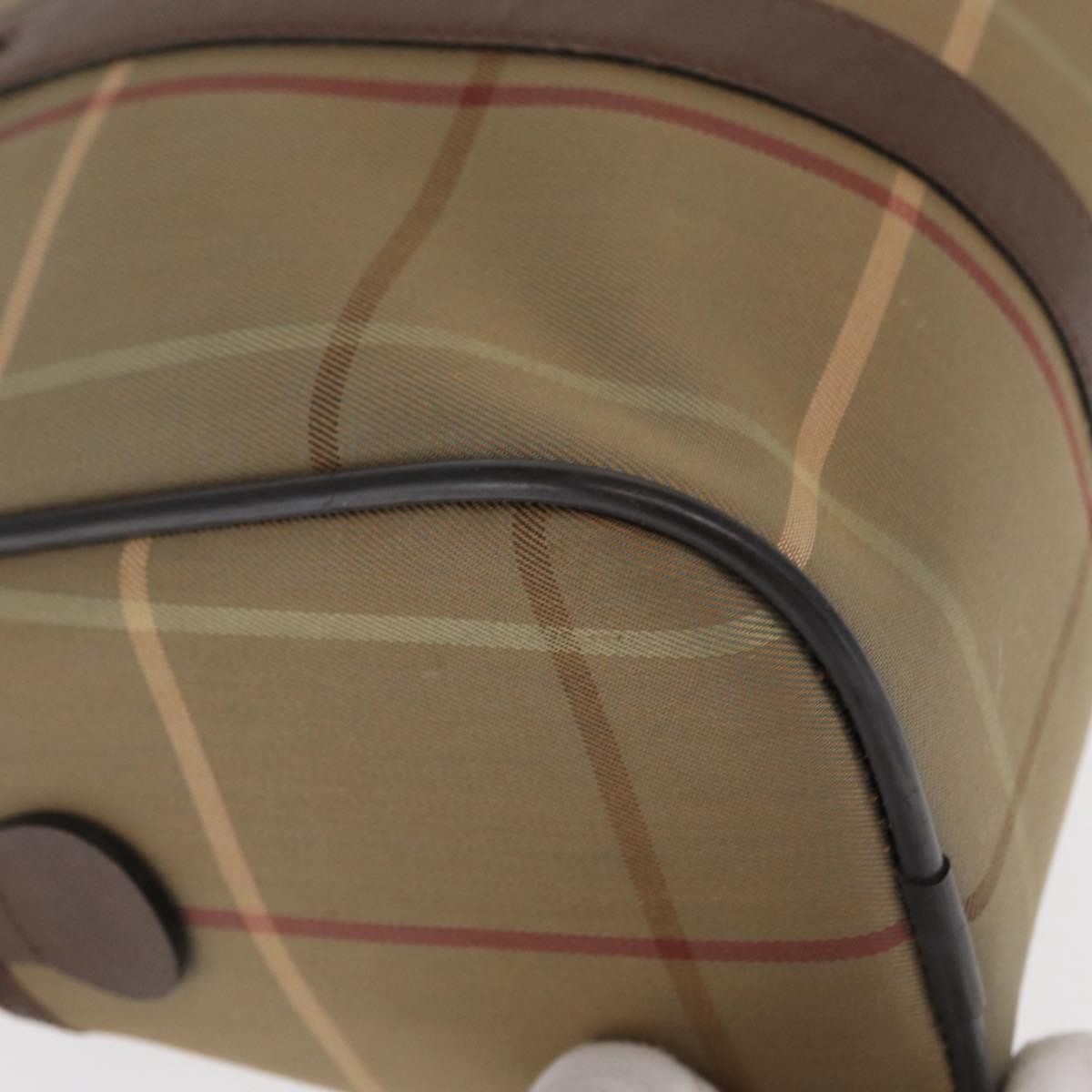 Burberry Nova Canvas Khaki Canvas Handbag (Pre-Owned)